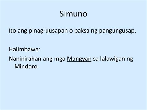 simuno halimbawa|SIMUNO .